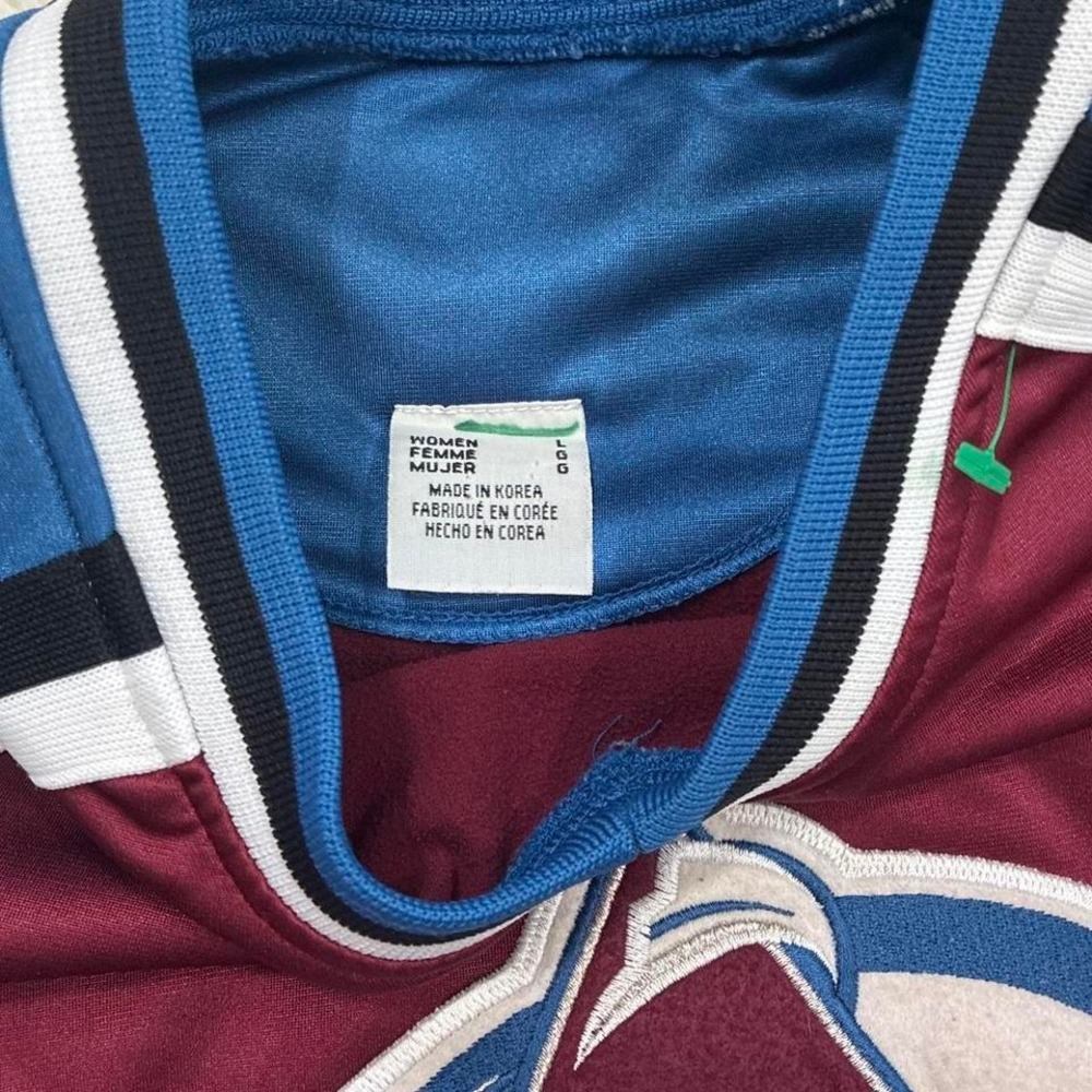 Vintage Colorado Avalanche Sportswear blue & burgundy hockey jersey Size L - Picture 5 of 5